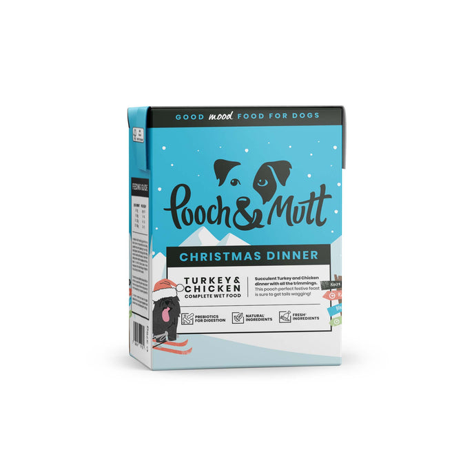 Dog's Christmas Turkey Wet Food Dinner