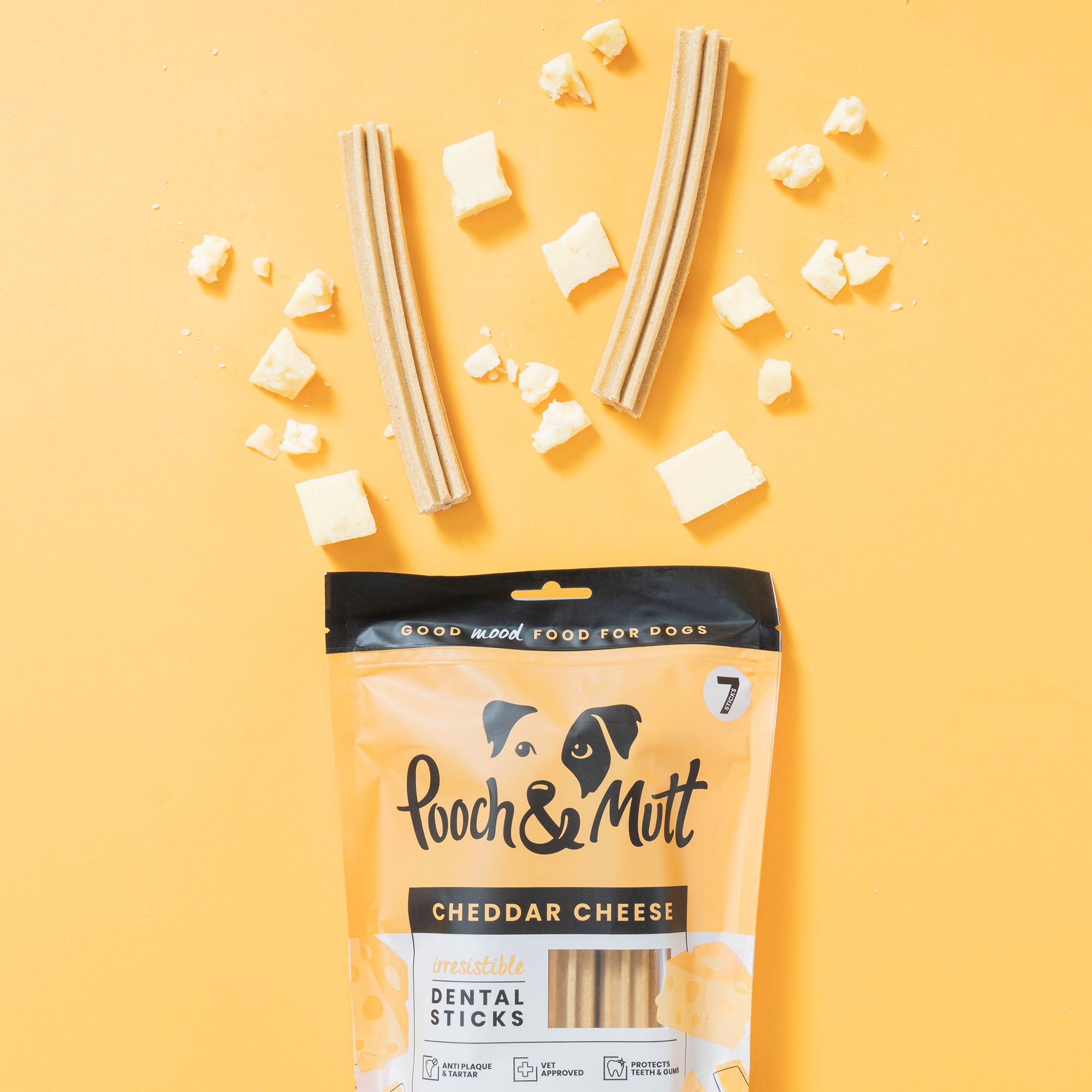 Cheddar Cheese Dental Sticks For Dogs